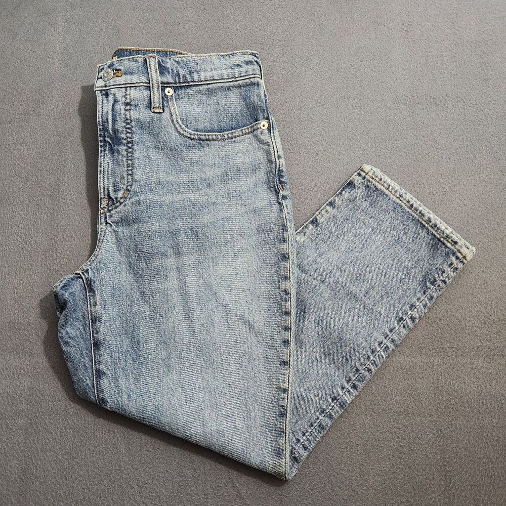Madewell Women's Straight Leg Jeans - Light Blue